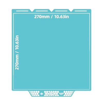 Snapmaker U1 Glacier Blue- Çift Taraflı Manyetik Tabla - 270mmx270m