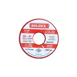 Soldex Lehim Teli - 200gr - 0.75mm - Thumbnail