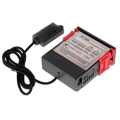 STC-3028 Dijital Sıcaklık Nem Ölçer Termostat AC110-220V 10A
