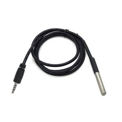 Su Geçirmez Isı Sensörü 3.5 mm Audio Jack-Jak DS18B20