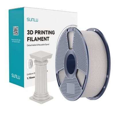 SUNLU High Speed PLA Mermer Filament Beton Grisi 1.75mm 1kg