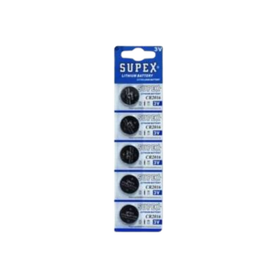 Supex CR2016 3v Lityum Para Pil 5li Blister