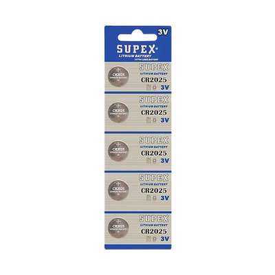 Supex CR2025 3v Lityum Para Pil 5li Blister