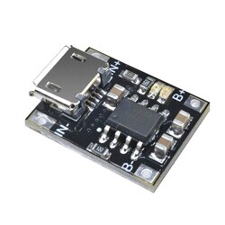 TC4056 TC4056A Micro USB 1S 5V-6V 4.2V 1A Lityum Batarya Şarj Kartı - Thumbnail