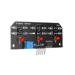 TCRT5000 3'lü Kızılötesi Sensör Kartı - Çizgi İzleyen - Potlu - Thumbnail
