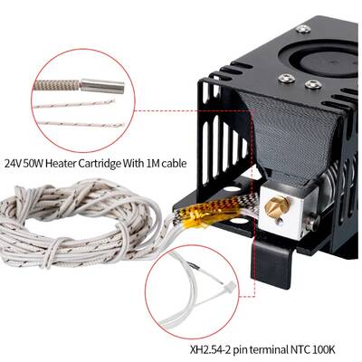 Titan Extruder Direct Drive Hotend Seti - 24V