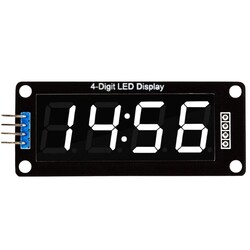 Robo90 - TM1637 4 Digit Led Display Saat Modülü - Beyaz
