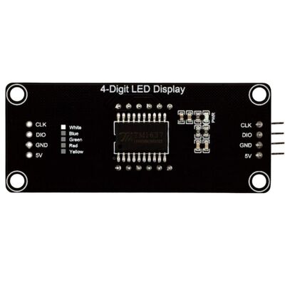 TM1637 4 Digit Led Display Saat Modülü - Beyaz
