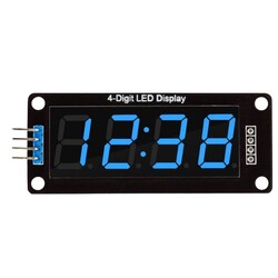 Robo90 - TM1637 4 Digit Led Display Saat Modülü - Mavi