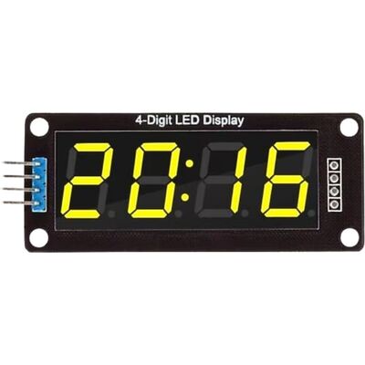 TM1637 4 Digit Led Display Saat Modülü - Sarı