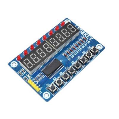 TM1638 7 Segment Display-Buton-Led Modülü