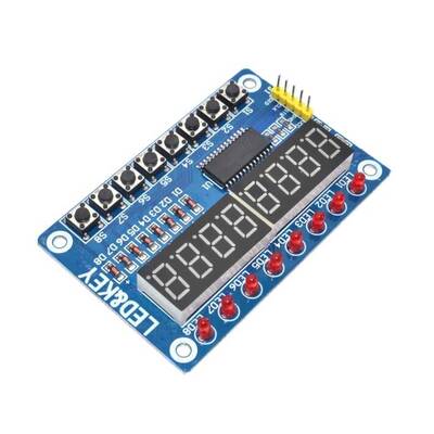 TM1638 7 Segment Display-Buton-Led Modülü