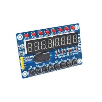 TM1638 7 Segment Display-Buton-Led Modülü