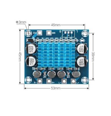 TPA3110 2x15W Streo Çift Kanal Amfi Devresi