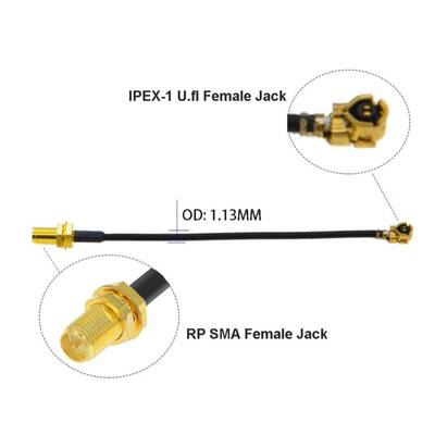 U.FL IPX IPEX to RP-SMA Dişi RF Anten Kablosu