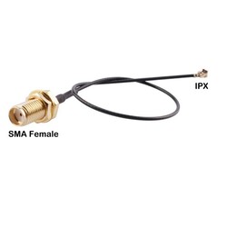 U.FL to SMA Dişi RF Kablo - 12cm(1.13mm Coaxial) - Thumbnail