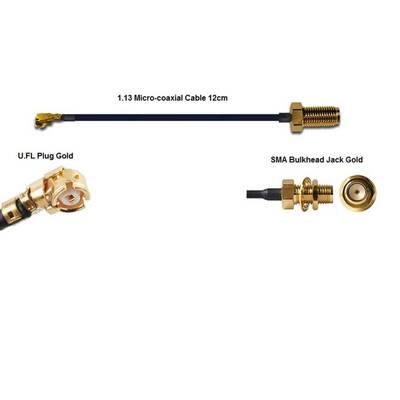 U.FL to SMA Dişi RF Kablo - 12cm(1.13mm Coaxial)