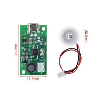 USB Ultrasonik Nem Buhar Yapıcı Modül - 5V Sis Yapıcı