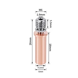 V5AC Titanyum Alaşımlı Barel - M6x26mm - Thumbnail