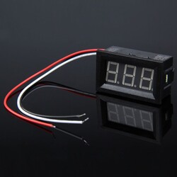 Voltmetre DC Kırmızı (0-100V) - Thumbnail