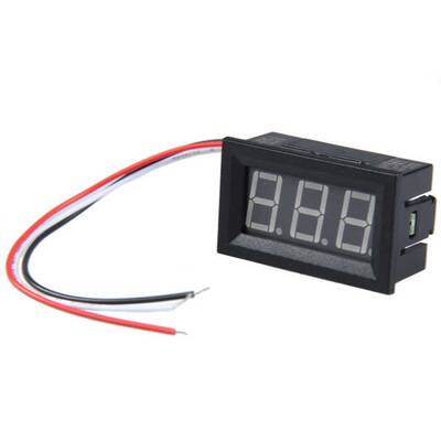 Voltmetre DC Kırmızı (0-30V)