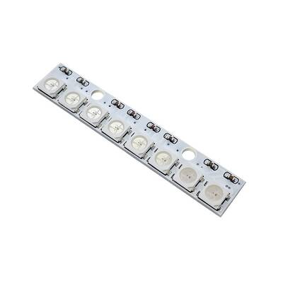 WS2812 (5050) RGB Neopixel Led - 8 bit - Beyaz PCB