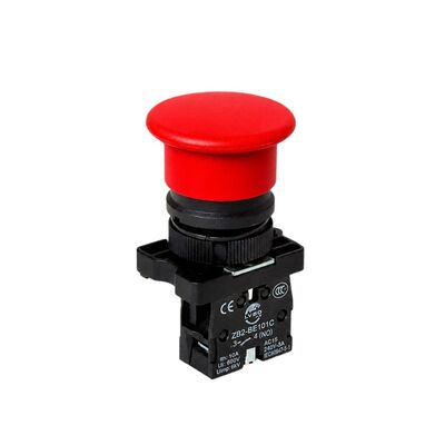 XB2 22mm 10A Push Buton - Kırmızı