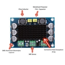XH-M542 TPA3116D2 100W Mono Kanal Dijital Amfi Devresi 12-26V - Thumbnail