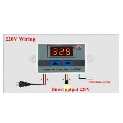 XH-W3001 Dijital Termostat - 220VAC - 1500W