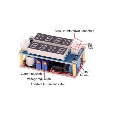 XL4015 Voltmetre-Ampermetreli Düşürücü Regülatör- Lityum Pil Şarj