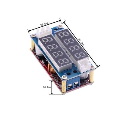 XL4015 Voltmetre-Ampermetreli Düşürücü Regülatör- Lityum Pil Şarj