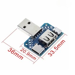 XY-USB4 Arduino - USB Dönüştürücü Terminal - Micro Usb - Type-C USB 3.1 - Thumbnail