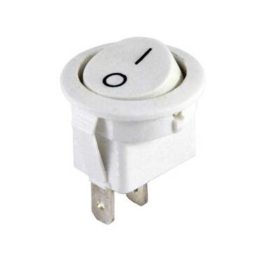 Yuvarlak Switch - ON-OFF-20mm - Beyaz