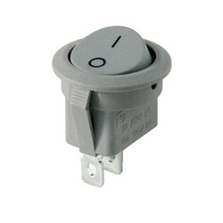 Robo90 - Yuvarlak Switch - ON-OFF-20mm - Gri