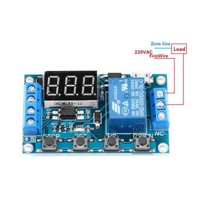 Zaman Ayarlı Röle Modülü Çok Fonksiyonlu- 6-30V-USB