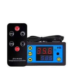 ZFX-W1608 DC12V Uzaktan Kumandalı Dijital Termostat - Thumbnail